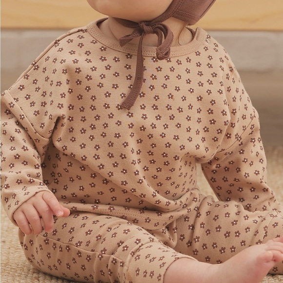 DRAWSTRING DITSY BLOOM SET 
QUINCY MAE 12/18m floral blush - Picture 1 of 7